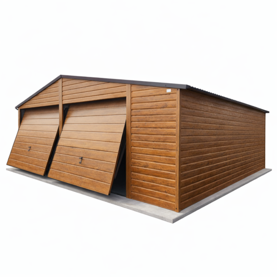 Garaż Premium 7x6 złoty dąb