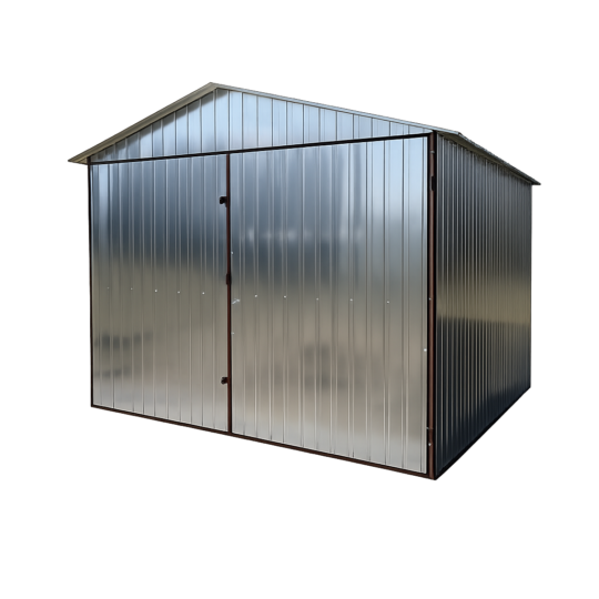 Garaż blaszany 3x5 dach dwuspadowy